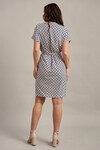 Платье с принтом ромбы с V-образным вырезом 3 - интернет-магазин Natali Bolgar