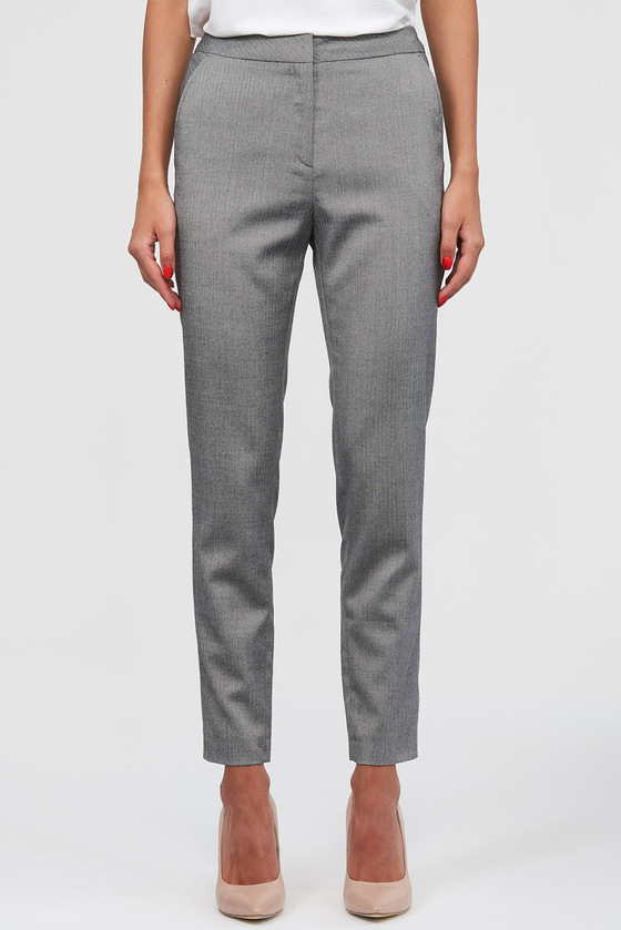 Зауженные брюки серого цвета 1 - интернет-магазин Natali Bolgar