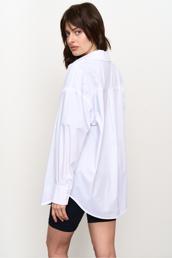 Біла сорочка з бавовни 1 - интернет-магазин Natali Bolgar
