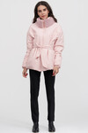 Куртка пудрового цвета с поясом - интернет-магазин Natali Bolgar