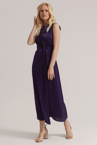 Платье фиолетового цвета на запах   – Natali Bolgar
