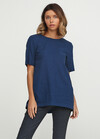 Блуза синего цвета в горошек - интернет-магазин Natali Bolgar