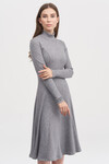 Трикотажное платье серого цвета 3 - интернет-магазин Natali Bolgar