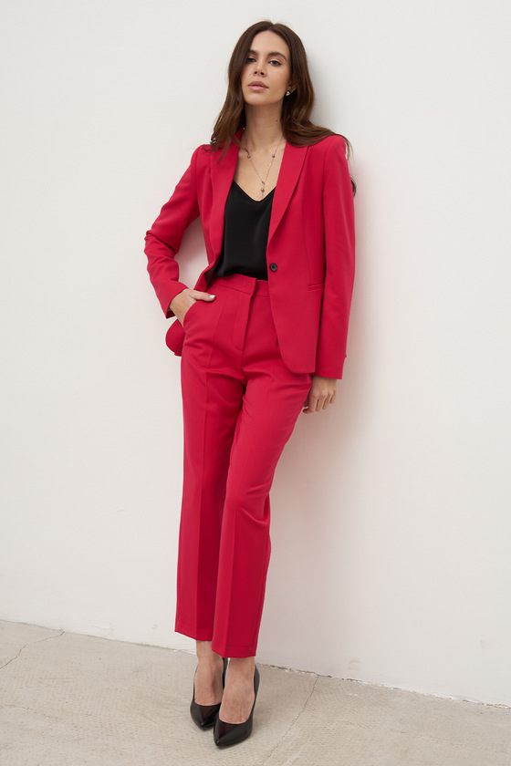 Suit jacket in raspberry red color 5 - интернет-магазин Natali Bolgar