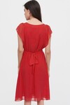 Шифоновое платье красного цвета в мелкий горох 2 - интернет-магазин Natali Bolgar