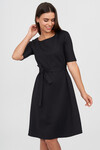 Платье А-силуэта черного цвета 1 - интернет-магазин Natali Bolgar