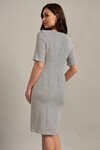Платье-футляр серого цвета  2 - интернет-магазин Natali Bolgar
