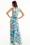 Длинное платье с принтом роз  1 - интернет-магазин Natali Bolgar