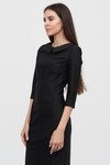 Черное платье с воротником 1 - интернет-магазин Natali Bolgar