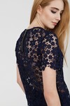 Ажурная темно-синяя блуза 1 - интернет-магазин Natali Bolgar
