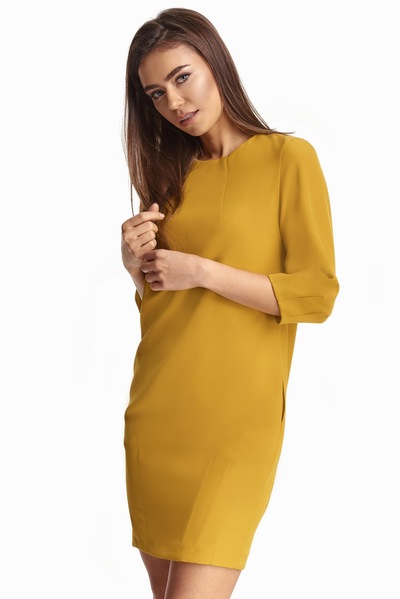 Платье горчичного цвета  – Natali Bolgar