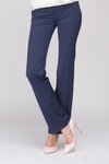 Прямые брюки синего цвета 3 - интернет-магазин Natali Bolgar