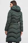 Пальто-пуховик с капюшоном темно-зеленого цвета 3 - интернет-магазин Natali Bolgar
