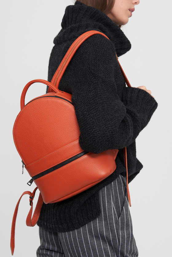 Большой рюкзак оранжевого цвета 5 - интернет-магазин Natali Bolgar
