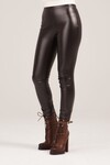 Кожаные брюки шоколадного оттенка 1 - интернет-магазин Natali Bolgar