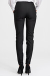 Зауженные брюки черного цвета с дополнительными застежками 2 - интернет-магазин Natali Bolgar
