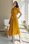 Длинное платье-рубашка желтого цвета 2 - интернет-магазин Natali Bolgar