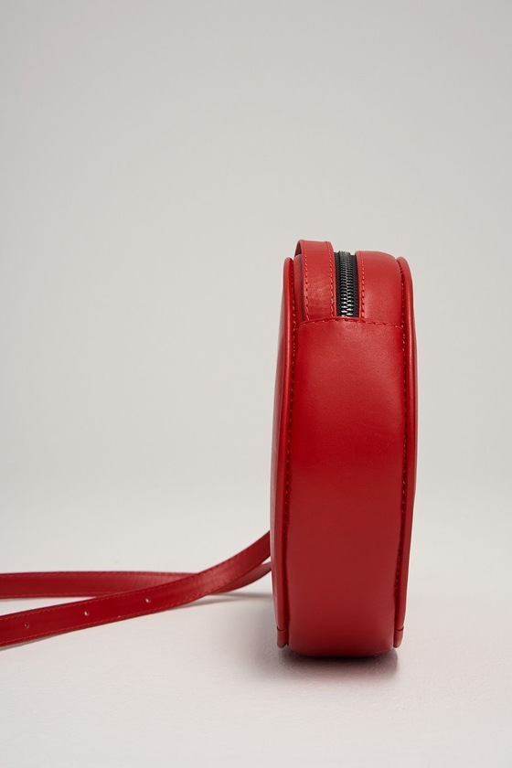 Круглая сумочка красного цвета 1 - интернет-магазин Natali Bolgar