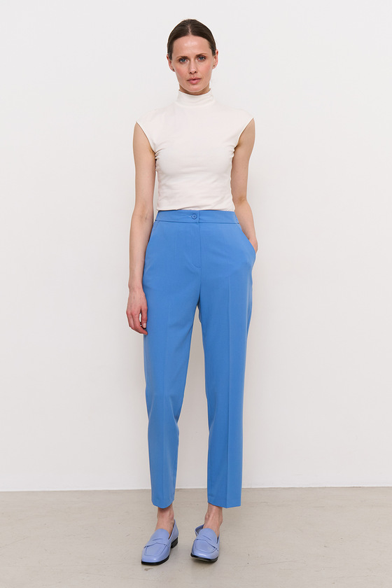 Блакитні штани зі стрілками 2 - интернет-магазин Natali Bolgar