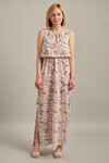 Платье в пол с нежным цветочным принтом без рукавов 5 - интернет-магазин Natali Bolgar