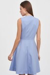 Платье голубого цвета с поясом 2 - интернет-магазин Natali Bolgar
