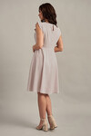 Светлое платье в мелкий горошек с юбкой полу-солнце 4 - интернет-магазин Natali Bolgar