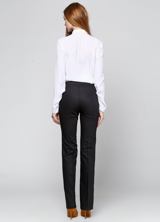 Классические широкие брюки черного цвета 1 - интернет-магазин Natali Bolgar