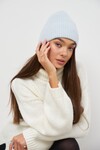 Голубая шапка-Бини из ангоры 1 - интернет-магазин Natali Bolgar