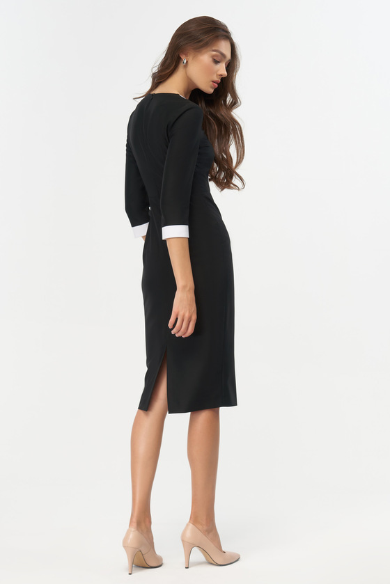  Сукня чорного кольору з контрастним оздобленням 2 - интернет-магазин Natali Bolgar