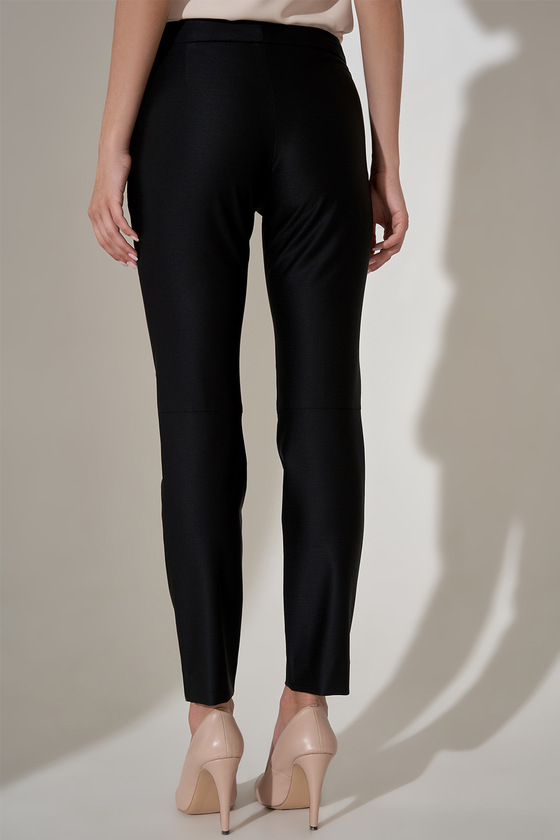 Класичні штани чорного кольору із кишенями 2 - интернет-магазин Natali Bolgar