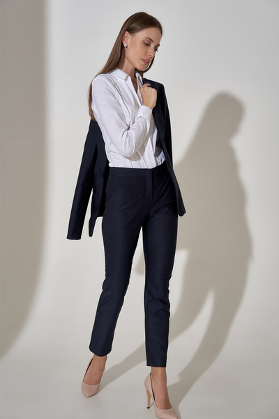 Класичні штани темно-синього кольору  – Natali Bolgar