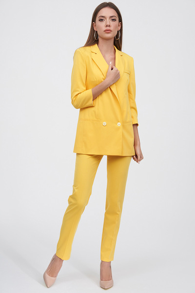 Зауженные брюки желтого цвета  – Natali Bolgar