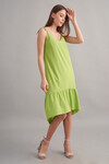 Летнее платье салатового цвета с асимметричным низом - интернет-магазин Natali Bolgar