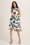 Платье-трапеция с тропическим принтом 2 - интернет-магазин Natali Bolgar