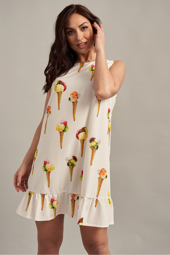 Платье в принте "мороженное"  2 - интернет-магазин Natali Bolgar