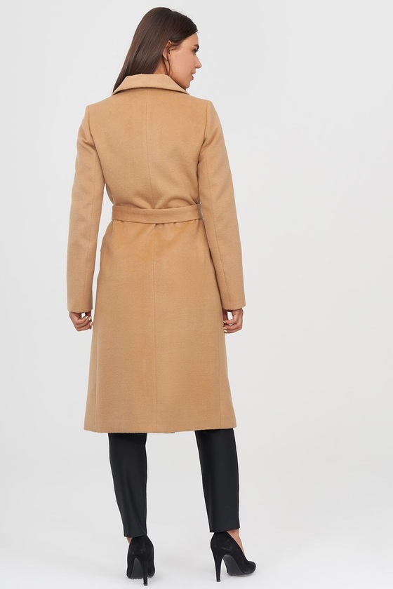 Классическое двубортное пальто цвета кэмел 2 - интернет-магазин Natali Bolgar