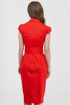 Платье-рубашка из хлопка красного цвета 2 - интернет-магазин Natali Bolgar