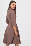 Платье цвета мокко с драпировкой 2 - интернет-магазин Natali Bolgar