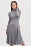 Трикотажное платье серого цвета 1 - интернет-магазин Natali Bolgar