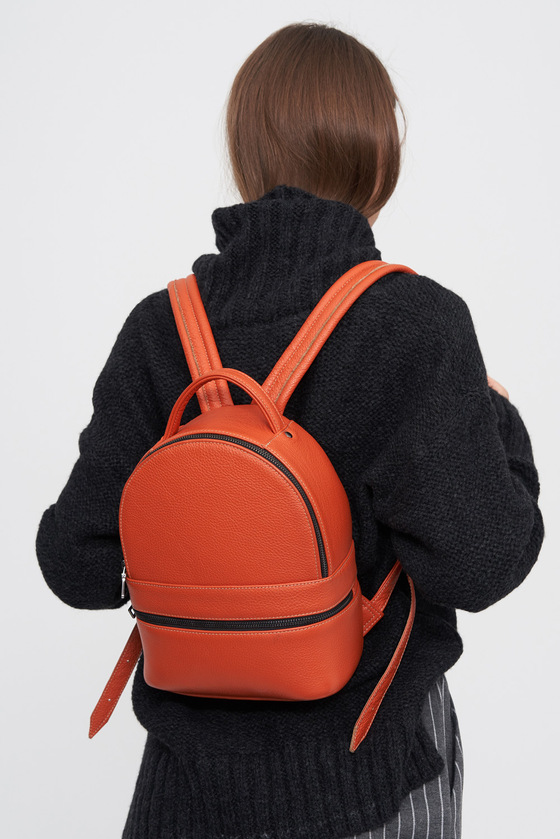 Большой рюкзак оранжевого цвета 4 - интернет-магазин Natali Bolgar