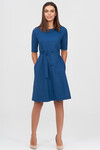 Платье А-силуэта синего цвета 3 - интернет-магазин Natali Bolgar