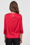 Блуза ягідного кольору з защипами 1 - интернет-магазин Natali Bolgar