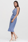 Платье-миди голубого цвета 3 - интернет-магазин Natali Bolgar