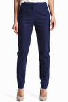 Льняные брюки синего цвета 1 - интернет-магазин Natali Bolgar