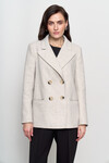 Укорочене пальто сірого кольору 4 - интернет-магазин Natali Bolgar