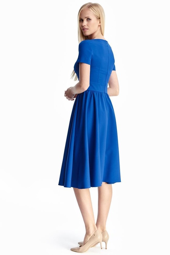Женственное платье сапфирового цвета 3 - интернет-магазин Natali Bolgar