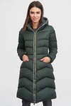 Пальто-пуховик с капюшоном темно-зеленого цвета 2 - интернет-магазин Natali Bolgar