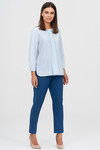 Блуза голубого цвета с декоративной складкой 2 - интернет-магазин Natali Bolgar