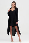 Платье-рубашка с поясом черного цвета 2 - интернет-магазин Natali Bolgar