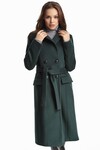 Двубортное пальто зелёного цвета 2 - интернет-магазин Natali Bolgar